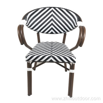 Furniture Outdoor Paris Bamboo Rattan Bistro Chair